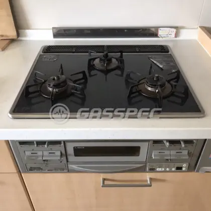 施工前のビルトインガスコンロ（RB31AW3S2R）
