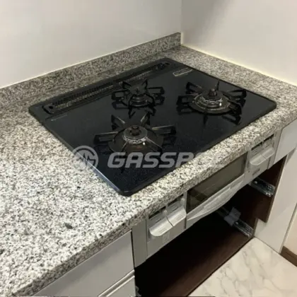 施工前のビルトインガスコンロ（DG32E1SSSVL）