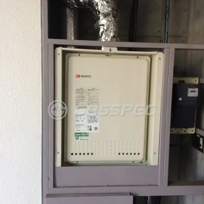 施工後の給湯器（ノーリツ GT-2460SAWX-H BL）