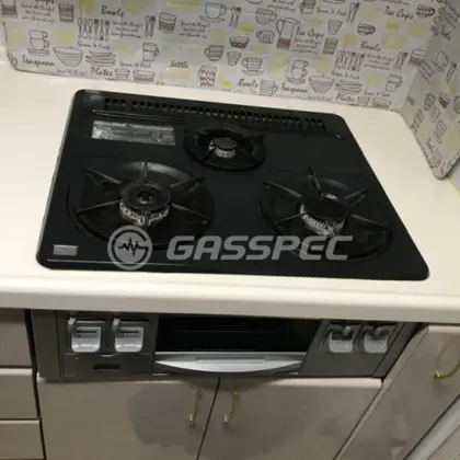 施工前のビルトインガスコンロ（DG3295NR）