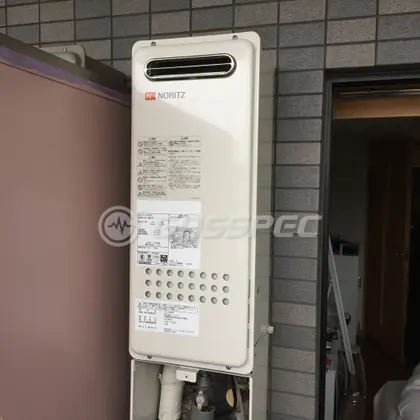 施工後の給湯器（ノーリツ GQ-1628WS BL）