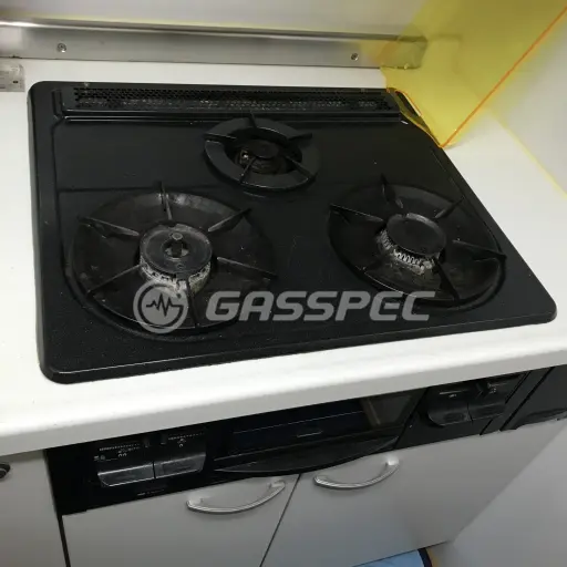 交換前のビルトインガスコンロ（サンウェーブ DG32E4NR）