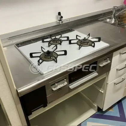 施工前のビルトインガスコンロ（AE31W20K12D）