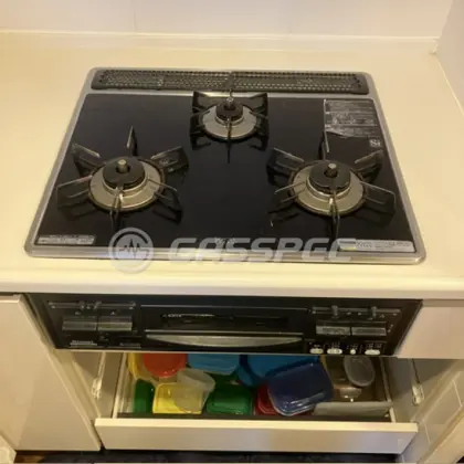 施工前のビルトインガスコンロ（RB31AS1R）