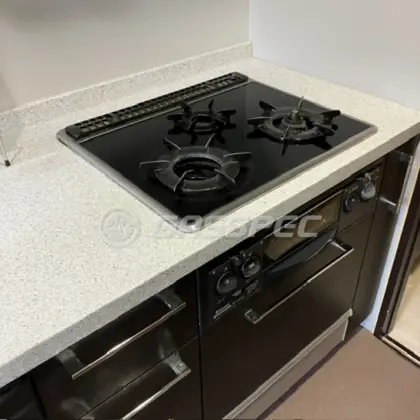 施工前のビルトインガスコンロ（RBG-N31A7GS5M）