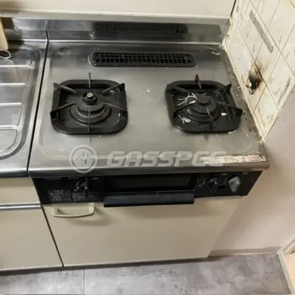 施工前のビルトインガスコンロ（G-216S）
