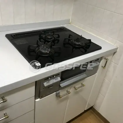 施工前のビルトインガスコンロ（C3WK3RJTL）
