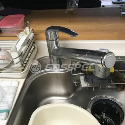 施工前の水栓・蛇口