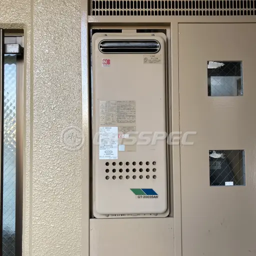 交換前の給湯器（ノーリツ GT-2003SAW）
