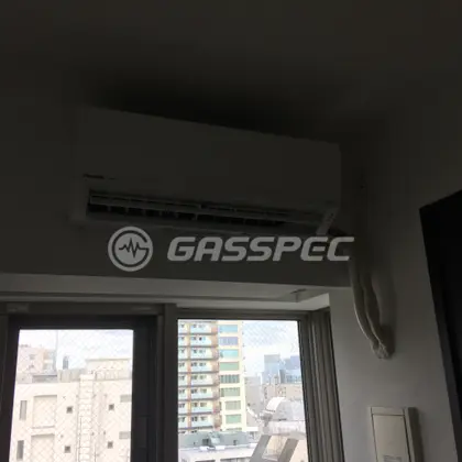 施工後のエアコン（パナソニック CS-228CF W）