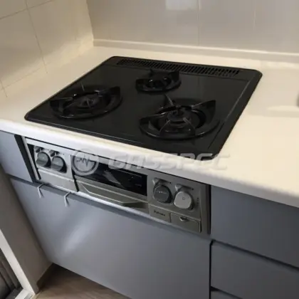 施工前のビルトインガスコンロ（PKD-35EGV）