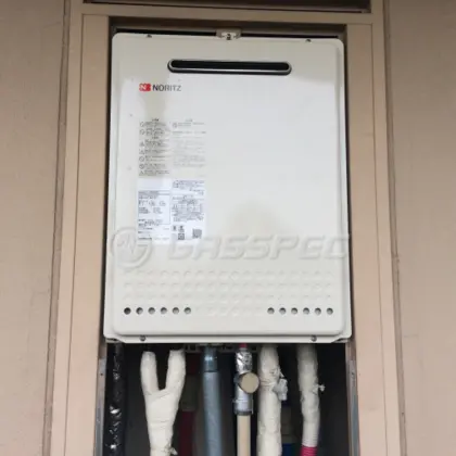 施工後の給湯器（ノーリツ GT-2460SAWX BL）