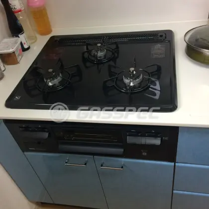 施工後のビルトインガスコンロ（ノーリツ N3GQ2RVQ1）