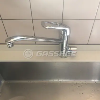 施工後の水栓・蛇口（TOTO TKG38-1S）