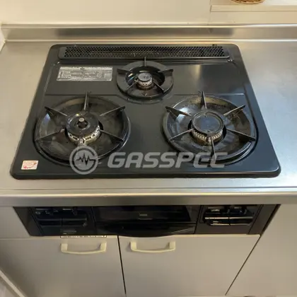 施工前のビルトインガスコンロ（HSG631BORHK）
