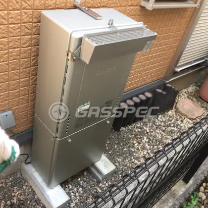 施工後の給湯器（ノーリツ GT-C2062AWX BL）