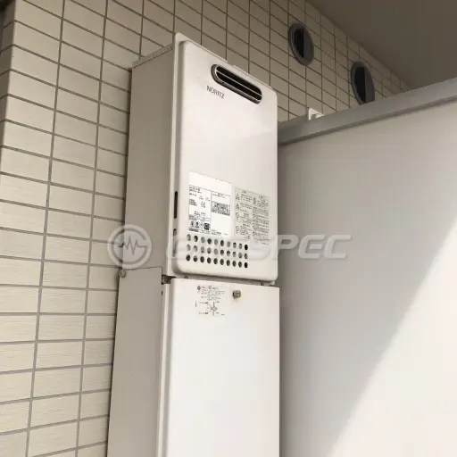 交換前の給湯器（ノーリツ GQ-1637WS）