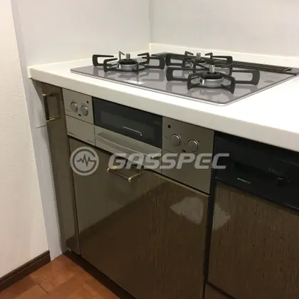 施工後のビルトインガスコンロ（リンナイ RHS31W23L7RSTW）