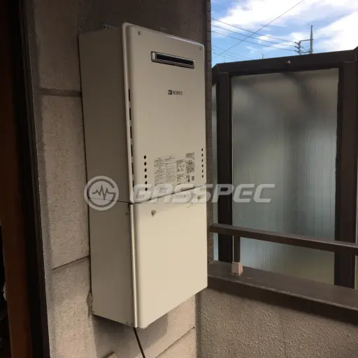 交換後の給湯器（ノーリツ GT-2460SAWX-1 BL）