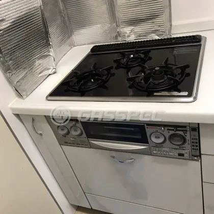 施工前のビルトインガスコンロ