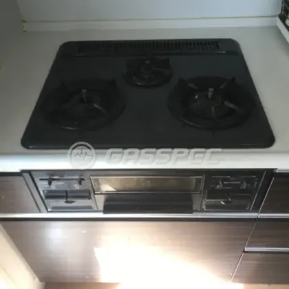 施工前のビルトインガスコンロ（T32-60）