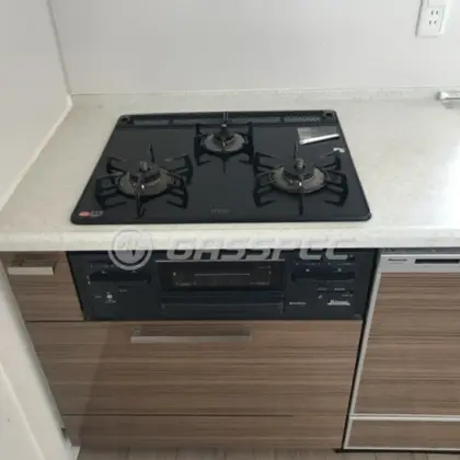 施工前のビルトインガスコンロ（RB31AM2B1S）