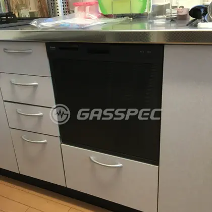 施工後のビルトイン食洗機（リンナイ RSW-404A-B）