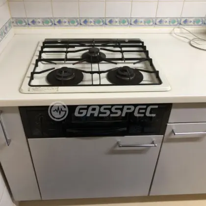 施工前のビルトインガスコンロ（DG3062）