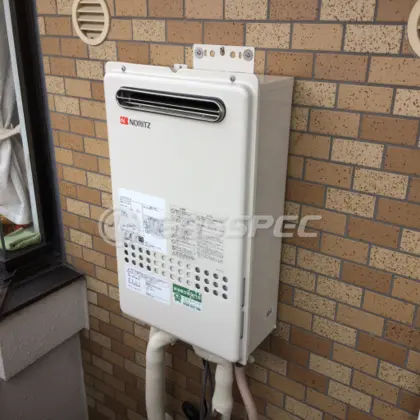 施工後の給湯器（ノーリツ GQ-2027AWX-DX BL）