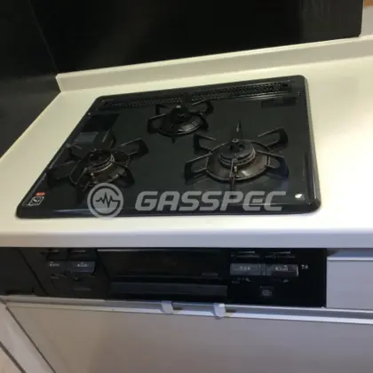 施工前のビルトインガスコンロ（DG32K2SQ1L）