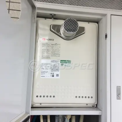 施工後の給湯器（ノーリツ GT-2460SAWX-T-1 BL）