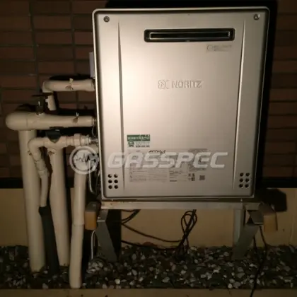 施工後の給湯器（ノーリツ GT-C1662ARX BL）