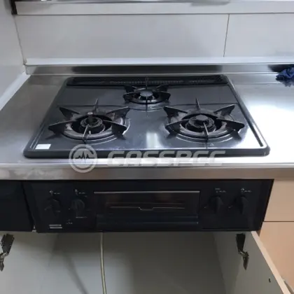 施工前のビルトインガスコンロ（3C-GV）
