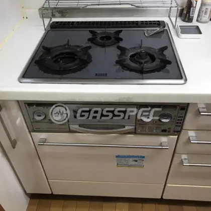 施工前のビルトインガスコンロ（66EG1）