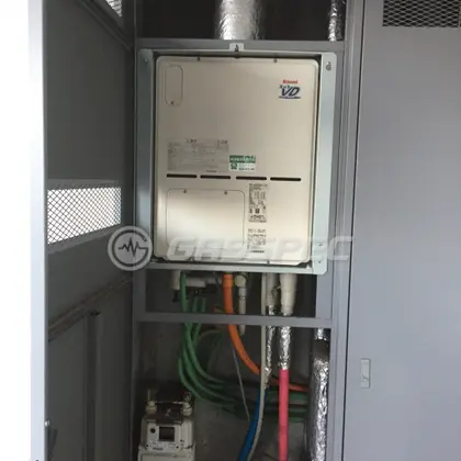 施工後の暖房熱源機（リンナイ RVD-A2400AU2-3(A)）