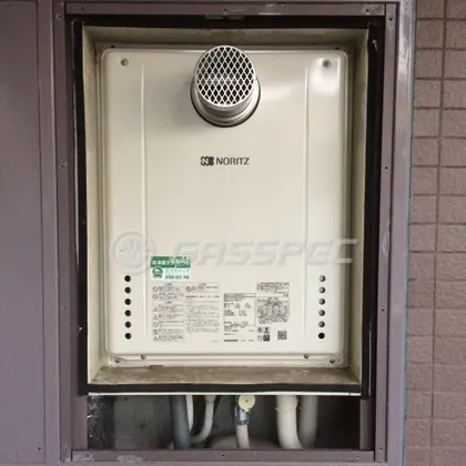 施工後の給湯器（ノーリツ GT-2060AWX-T-1 BL）