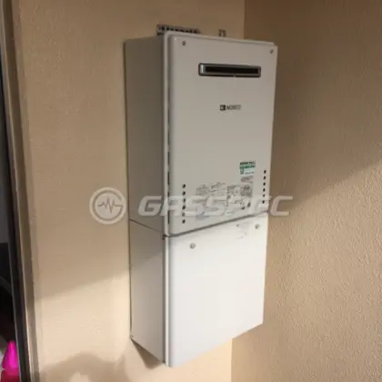 施工後の給湯器（ノーリツ GT-2060SAWX-1 BL）