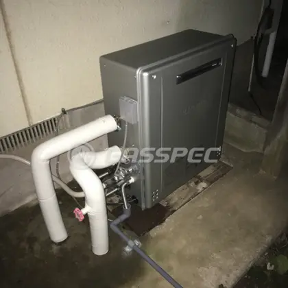 施工後の給湯器（ノーリツ GT-C2462SARX BL）