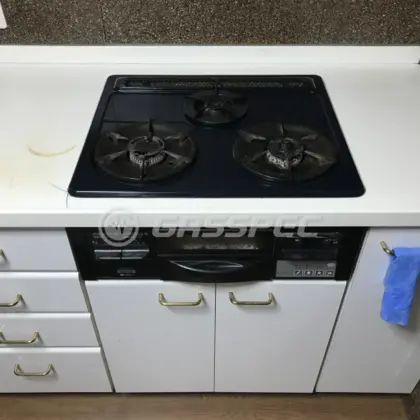 施工前のビルトインガスコンロ（C3GC3RDC1L）