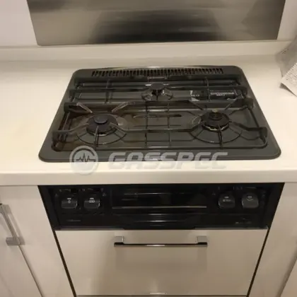 施工前のビルトインガスコンロ（PKD-351）