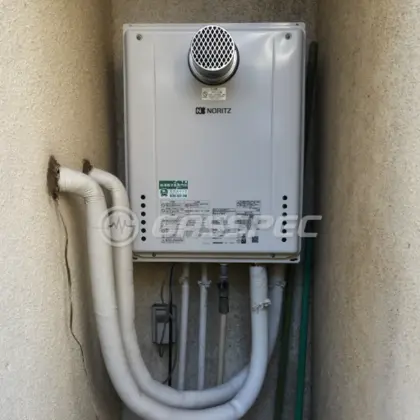 施工後の給湯器（ノーリツ GT-2460SAWX-T-1 BL）