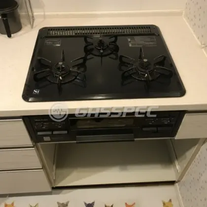 施工前のビルトインガスコンロ（T33-60）