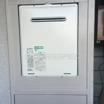 施工後の給湯器（リンナイ RUF-A2005SAW(B)）