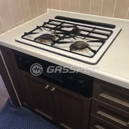 施工前のビルトインガスコンロ（GCU-60NA2(B)）