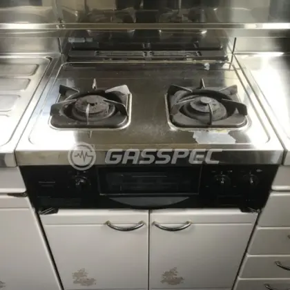 施工前のビルトインガスコンロ（GC60-2L）