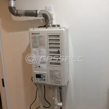施工後の給湯器（ノーリツ GQ-1637WSD-F-1 BL）