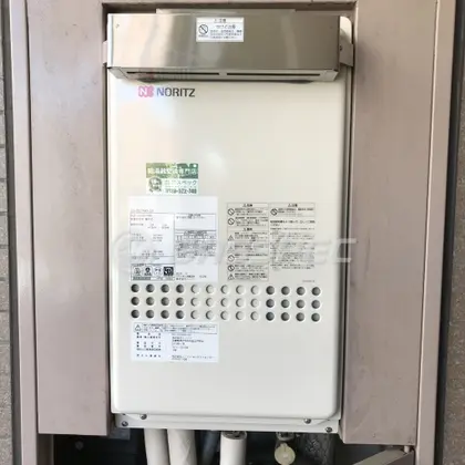 施工後の給湯器（ノーリツ GQ-2027AWX-DX BL）