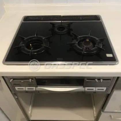 施工前のビルトインガスコンロ（RBG-N31J7GSM）