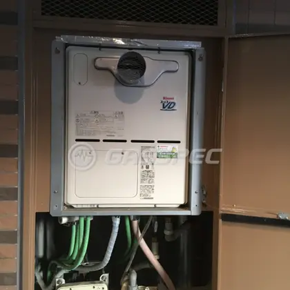 施工後の暖房熱源機（リンナイ RVD-A2400AT2-3(A)）