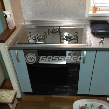 施工後のビルトインガスコンロ（ノーリツ N3S09PWASKSTES）